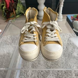 R13 Distressed Kurt High Top Sneaker